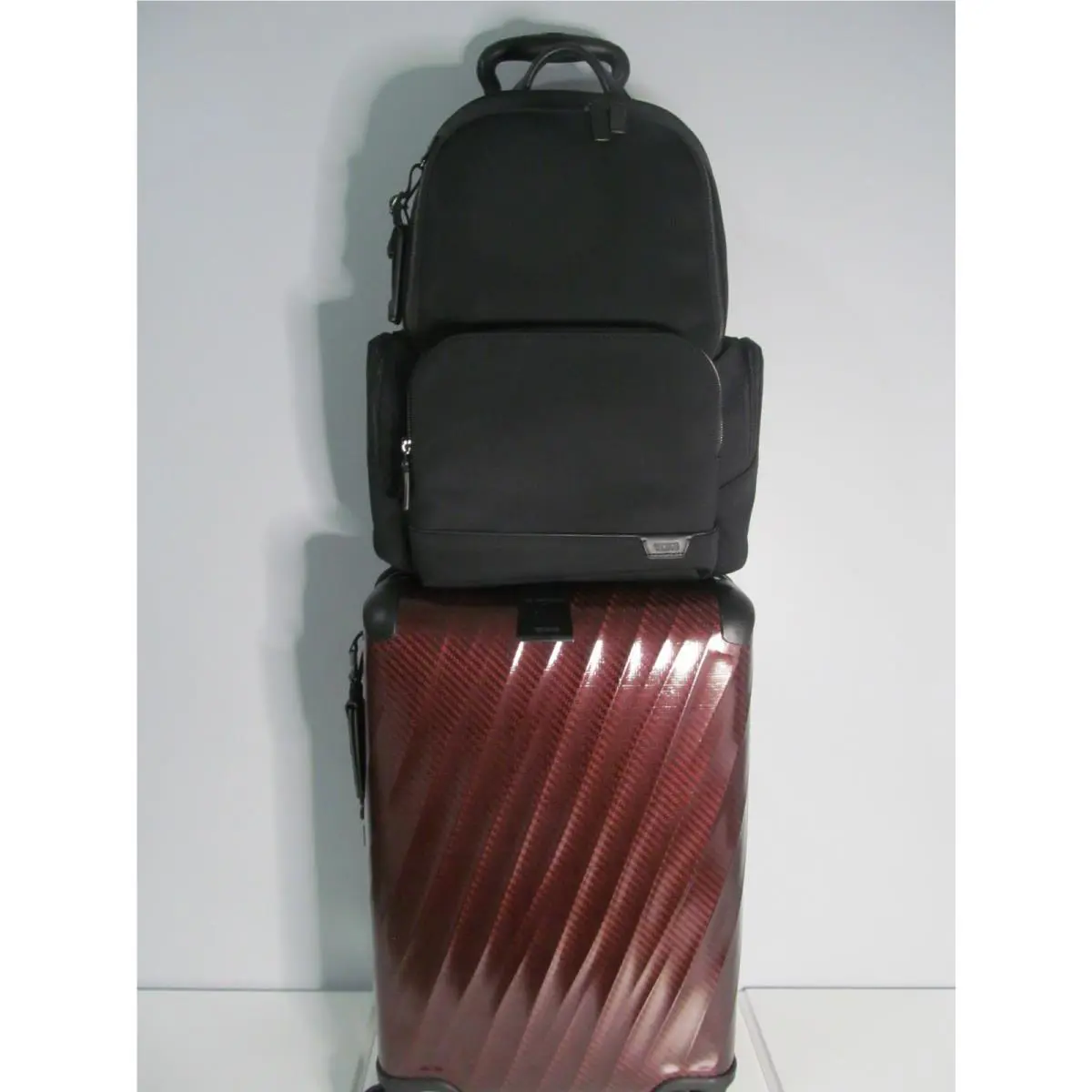 Tumi 19 Degree Mahogany Luggage Set-carry On Spinner 15 Laptop Backpack-nwt