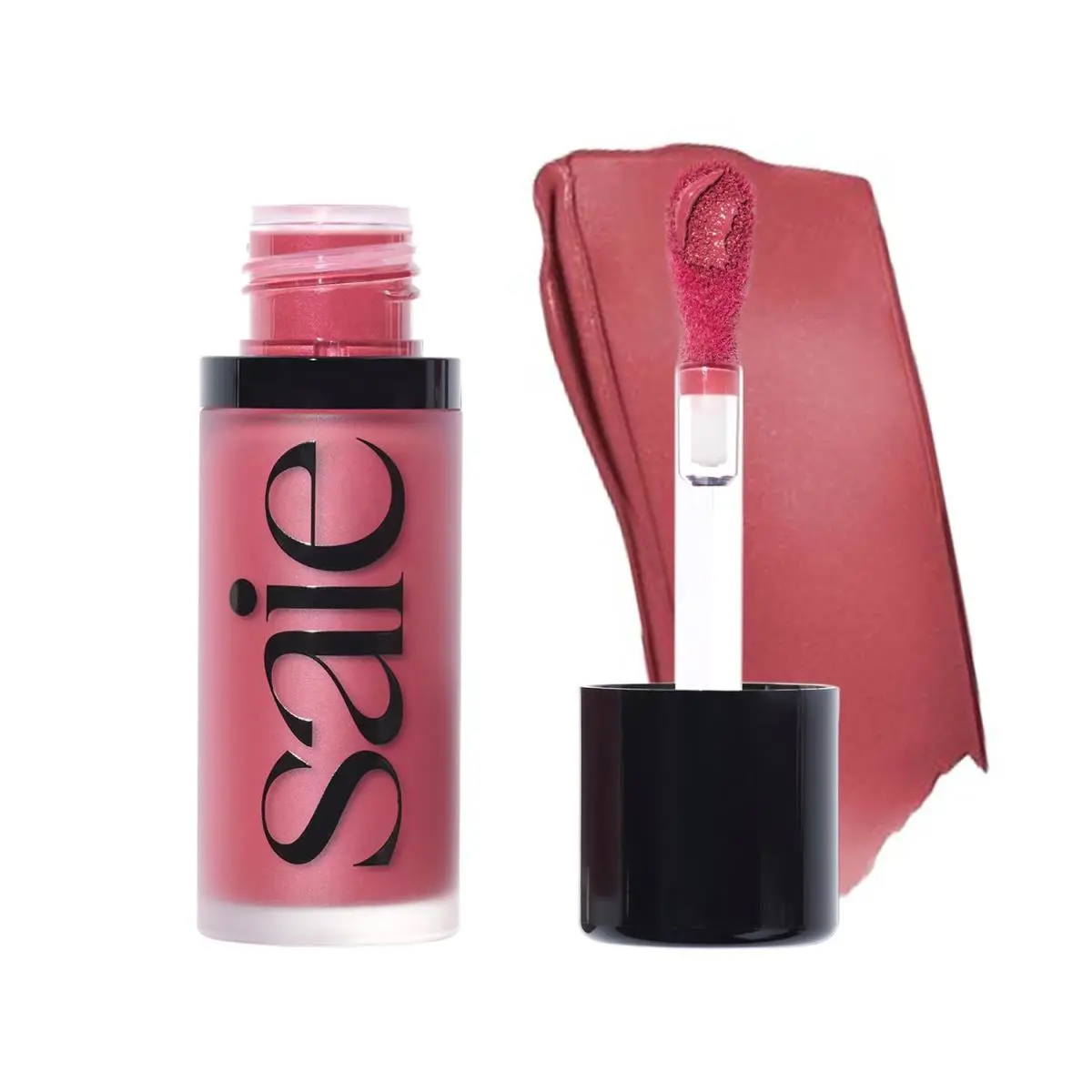 Saie Dew Liquid Blush For Cheeks Hydrating Cream Blush Stick with a