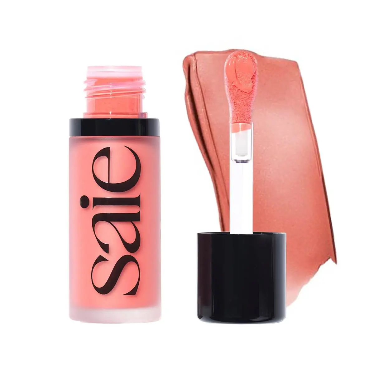 Saie Dew Liquid Blush For Cheeks Hydrating Cream Blush Stick with a