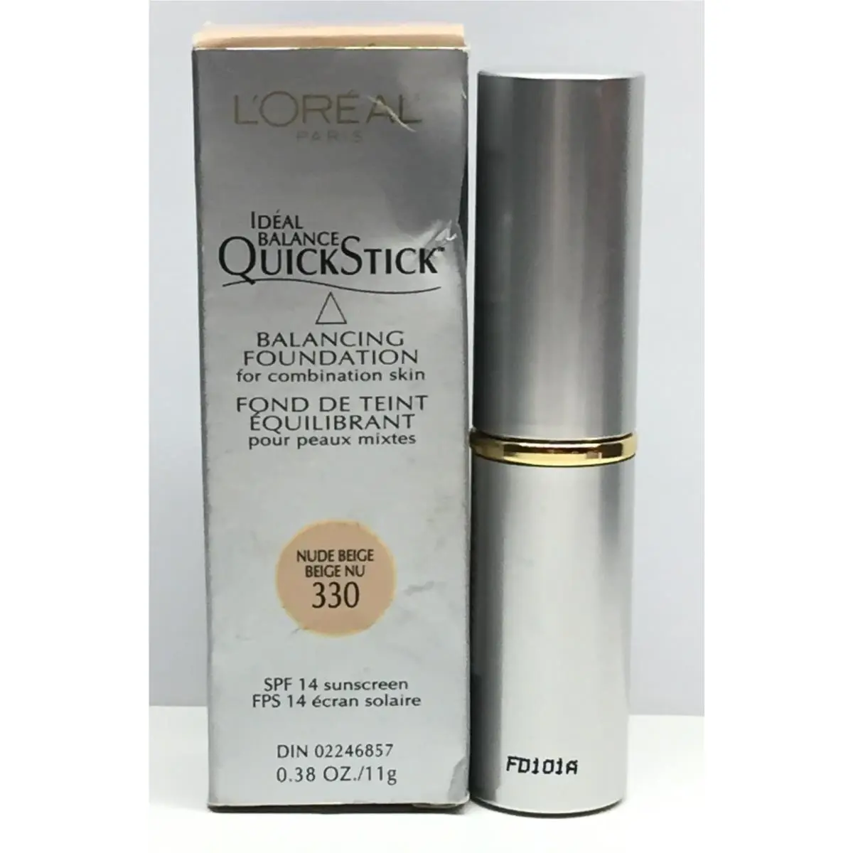 L`oreal Ideal Balance Quickstick 330 Foundation Stick Makeup Spf 14-READ