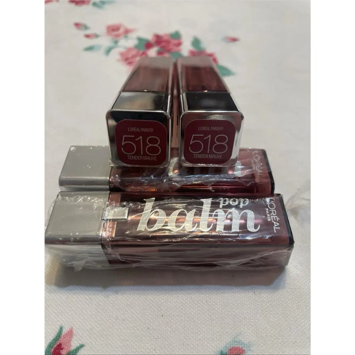 4 Loreal 518 Tender Mauve Colour Riche Balm Lipstick Retired