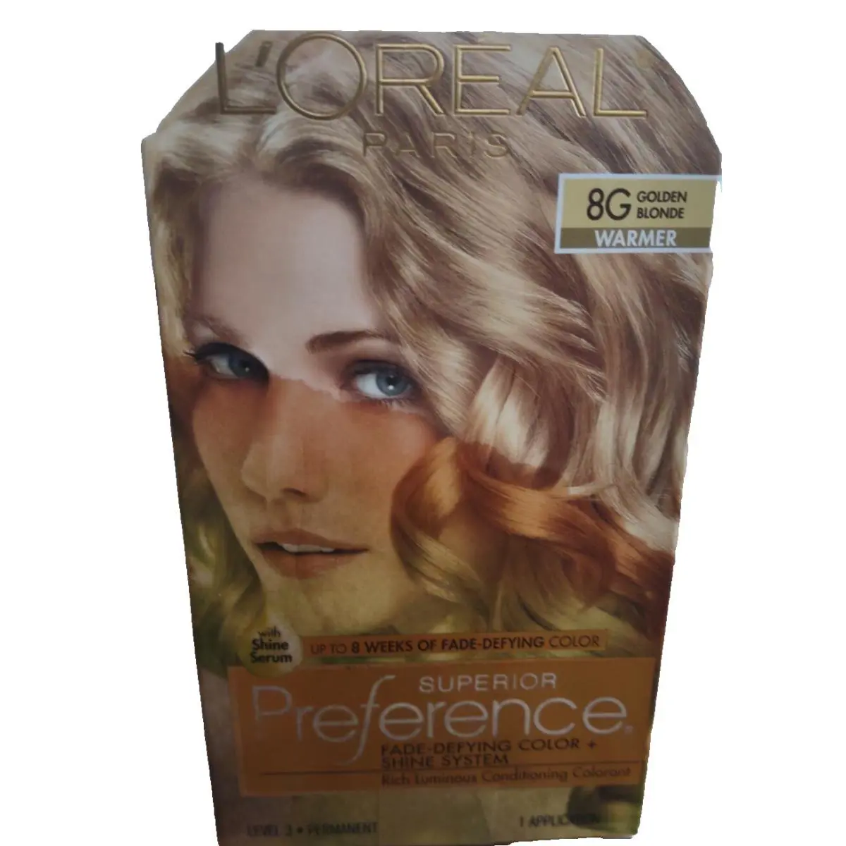L`oreal Superior Preference 8G Golden Blonde Warmer Hair Color
