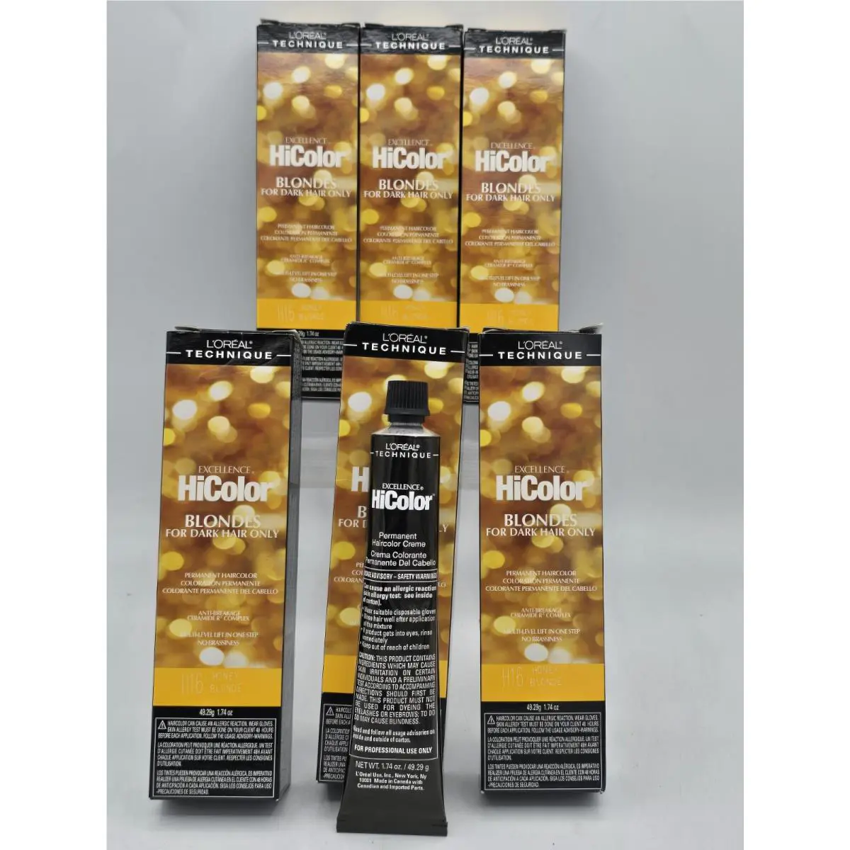 L`oréal 6 Lot L’oréal Excellence H16 Hicolor Honey Blonde Permanent Hair Color 1.74 Oz