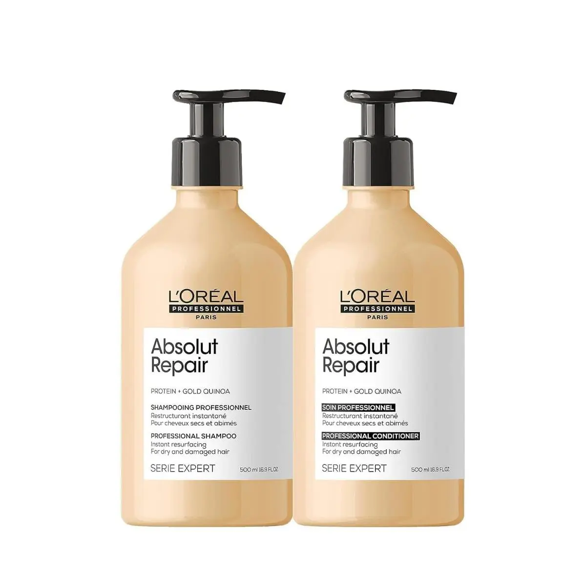 L`oréal Professionnel Paris Absolut Repair Shampoo 16.9 Fl Oz Pack of 2