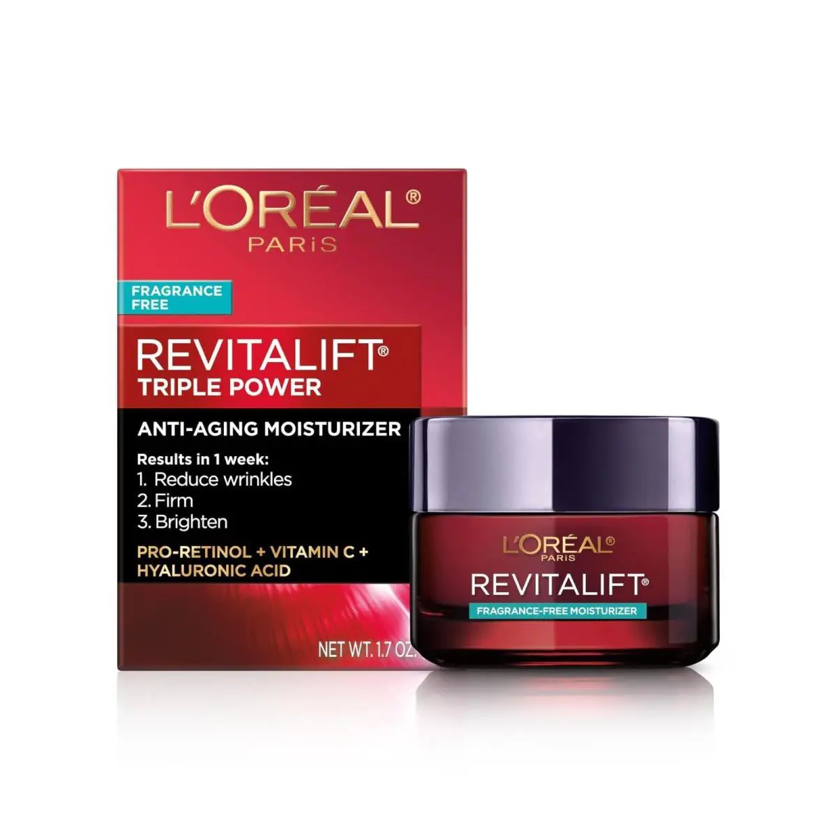 L`oréal L’oreal Paris Skincare Revitalift Triple Power Anti-aging Face Moisturizer 1.7oz