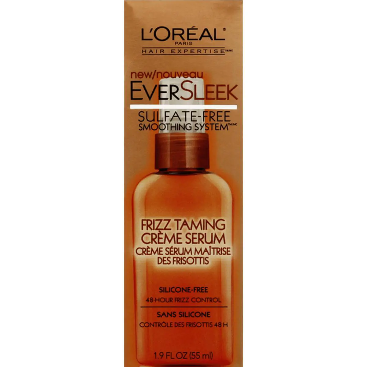 L`oreal Eversleek Frizz Taming Creme Serum 1.9 Fl Oz