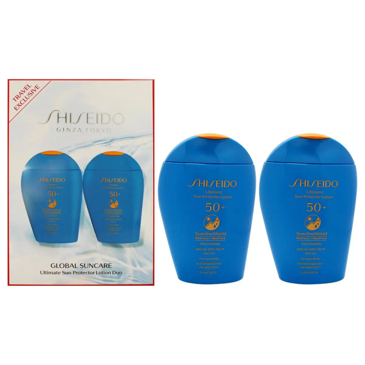 2 Pack Ultimate Sun Protector Lotion Spf 50 Plus Duo by Shiseido-2x5 oz