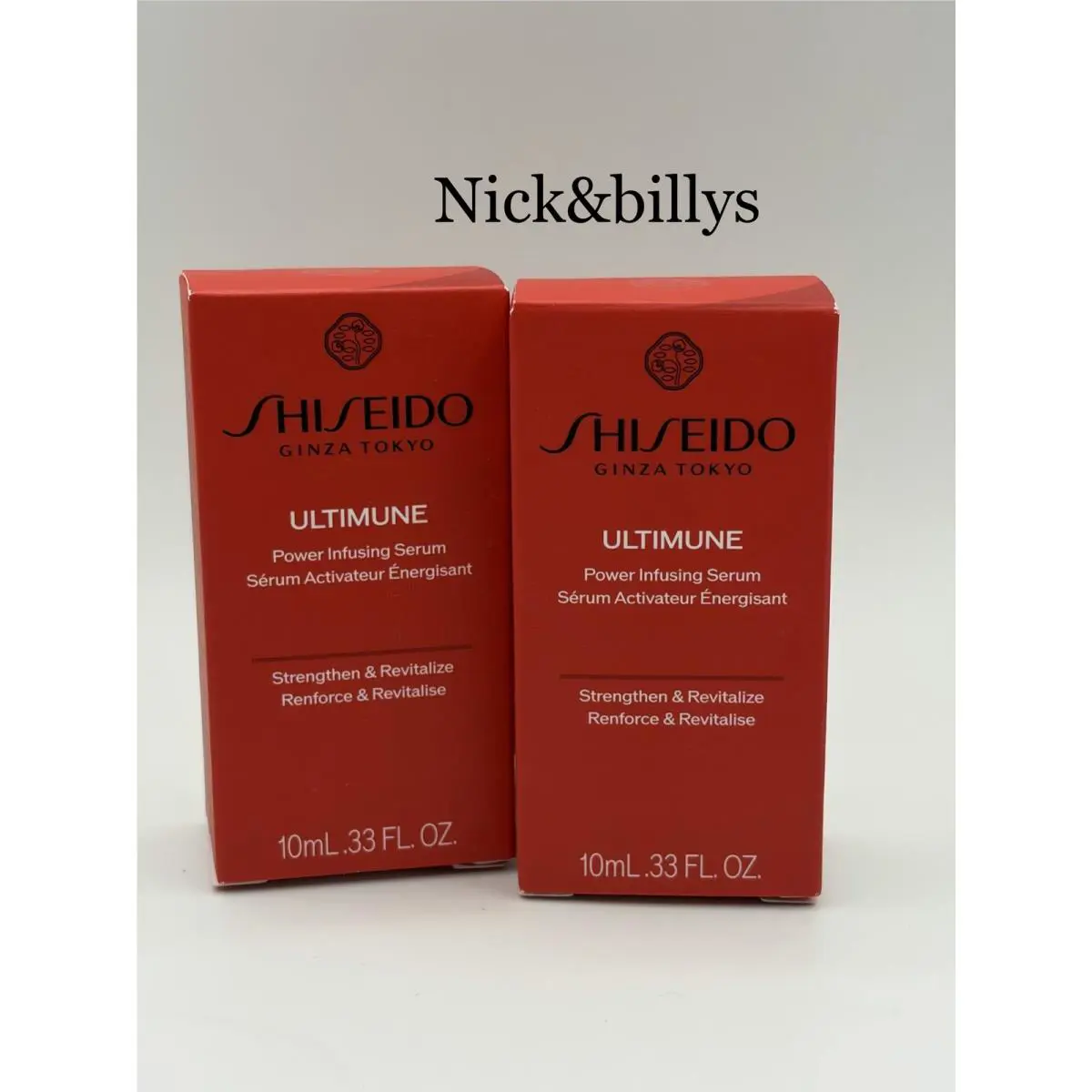 2X Shiseido Ultimune Power Infusing Concentrate Travel Minis 10ml/0.33oz Eac