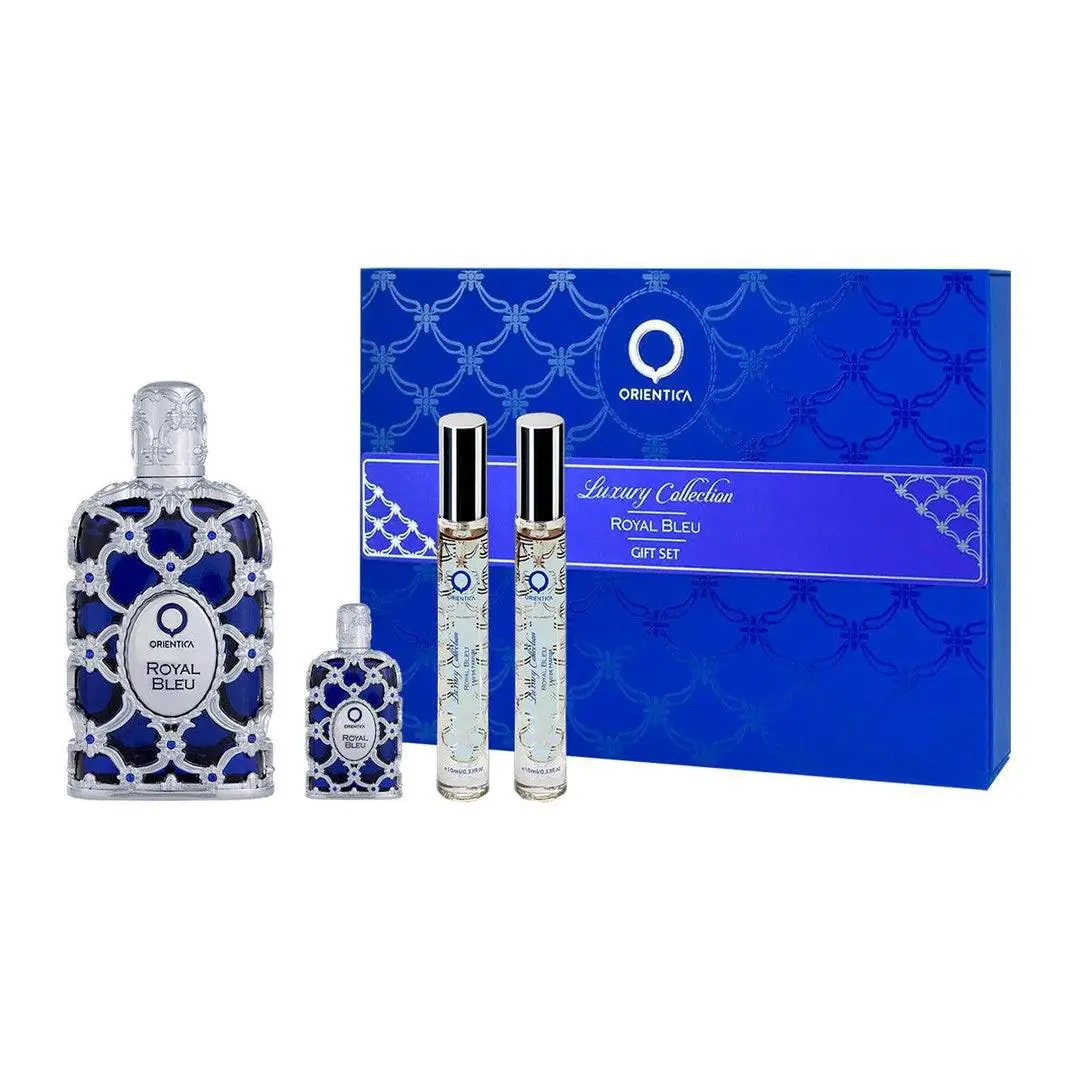 Orientica Men`s Royal Bleu 4pcs Edp Gift Set Fragrances 6297001158098