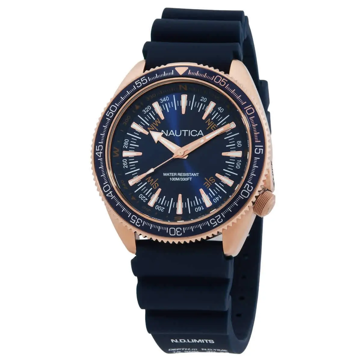 Vintage Quartz Blue Dial Men`s Watch NAPNVF306 by Nautica