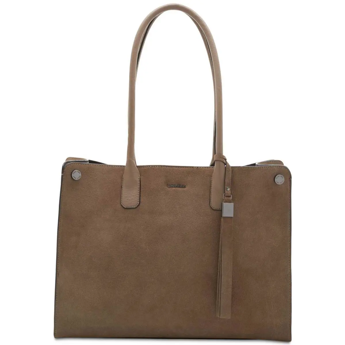 Calvin Klein Women`s Victoria Large Handbag Totes - Dark Taupe