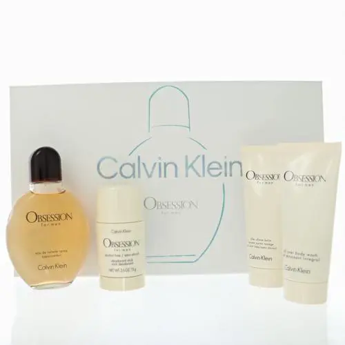 Obsession 4 Piece Set For Men 4 Piece Set by Calvin Klein Gift Set For Men