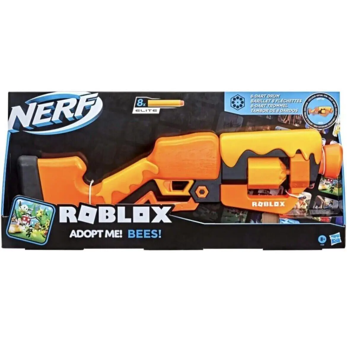 Nerf Roblox Adopt Me Bees Blaster with Code To Unlock In-game Virtual Item
