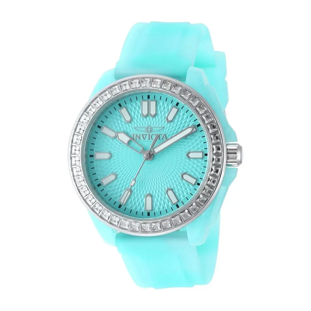 50203 Quartz Watch Blue Dial Silicone 37mm Lady by Invicta