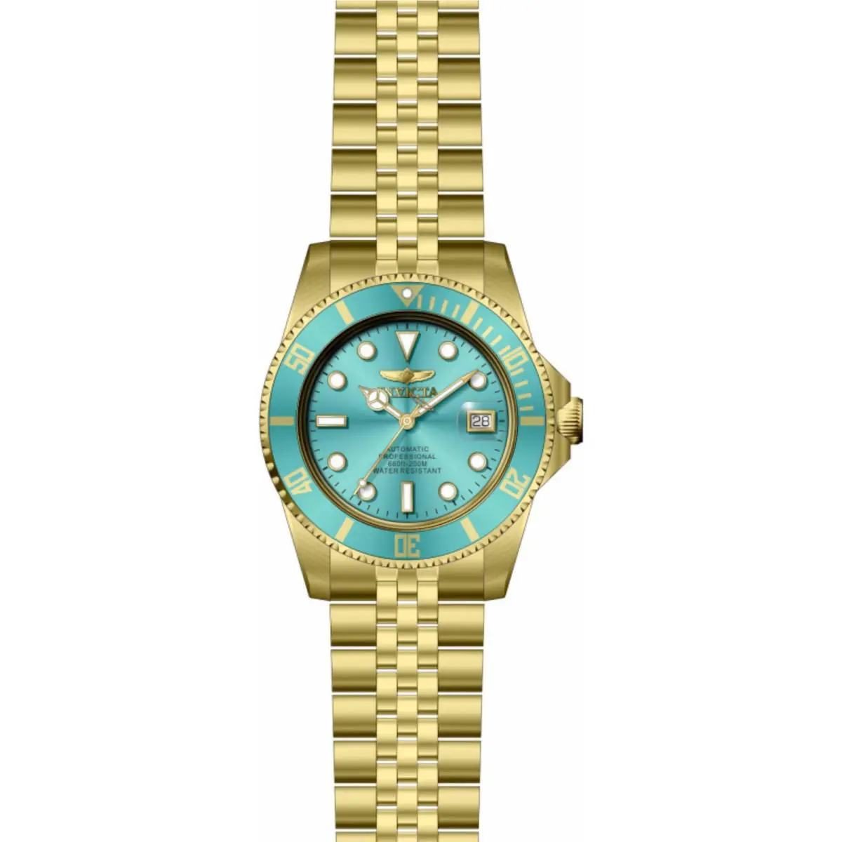 Invicta Men`s Watch Pro Diver Automatic Blue Dial Steel Bracelet 49915