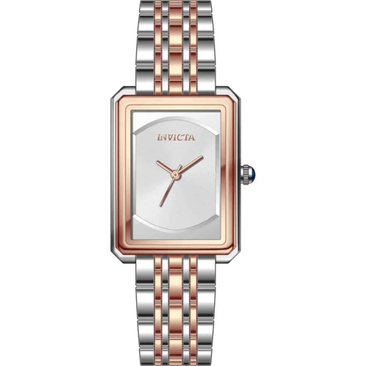 Invicta Women`s Watch Wildflower Quartz White Dial Two Tone Steel Bracelet 69321 - Dial: White, Band: Silver, Rose