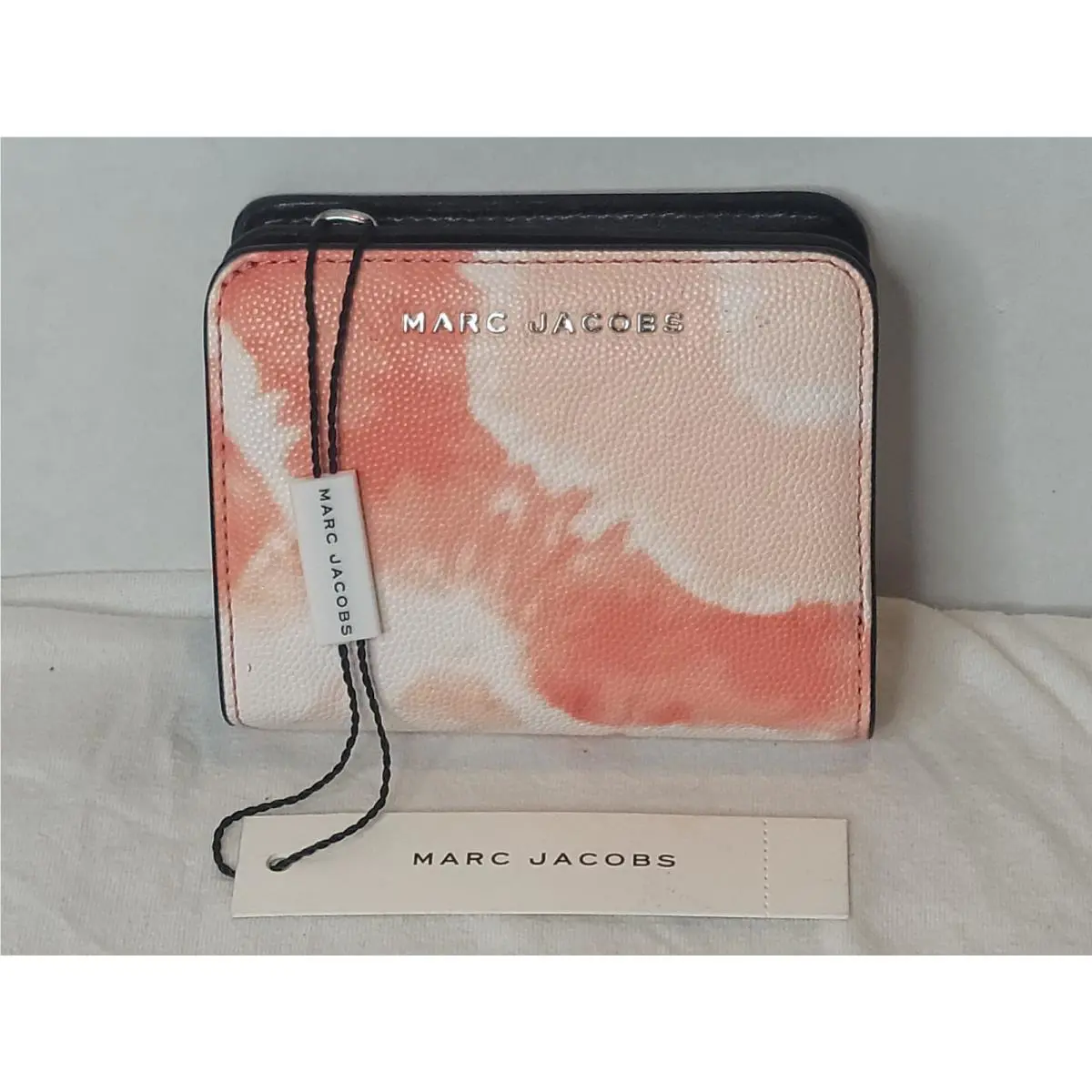 Marc Jacobs Melon Multi Tie-dye Saffiono Pebbled Leather Wallet