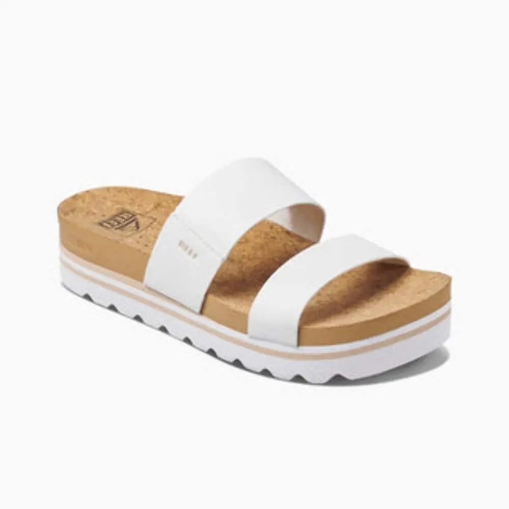 Reef Women`s Cushion Vista Hi Cloud Sandal – Vegan Leather Platform Comfort