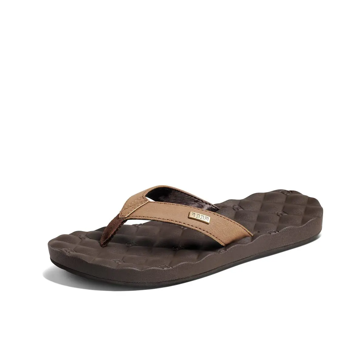Dreams Womens Flip Flop Memory Foam Cushion Footbed brown by Reef