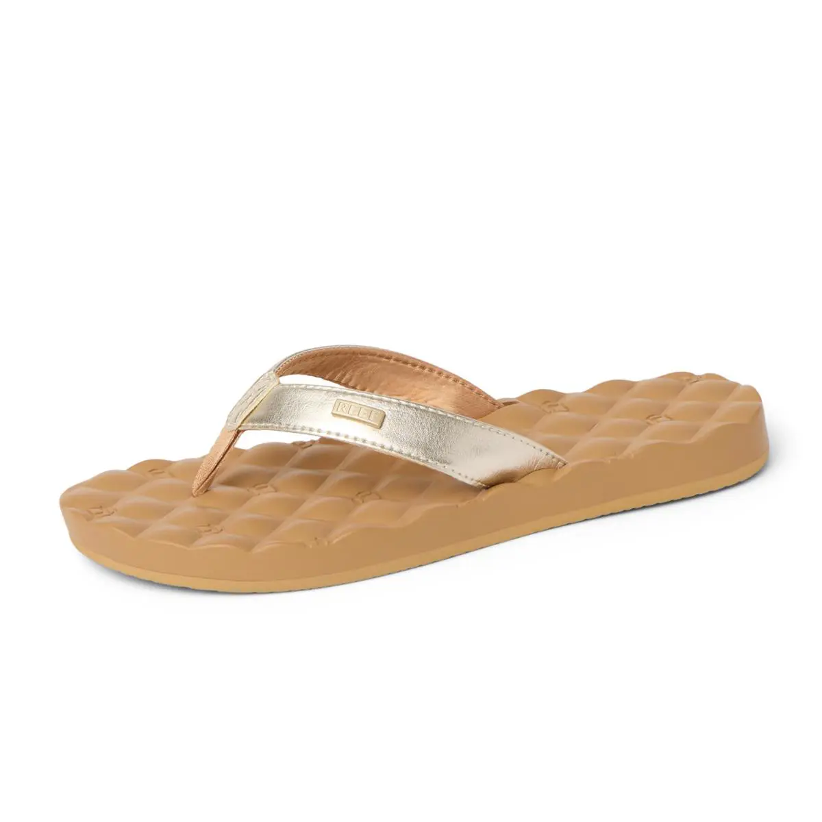 Dreams Womens Flip Flop Memory Foam Cushion Footbed tan champagne by Reef