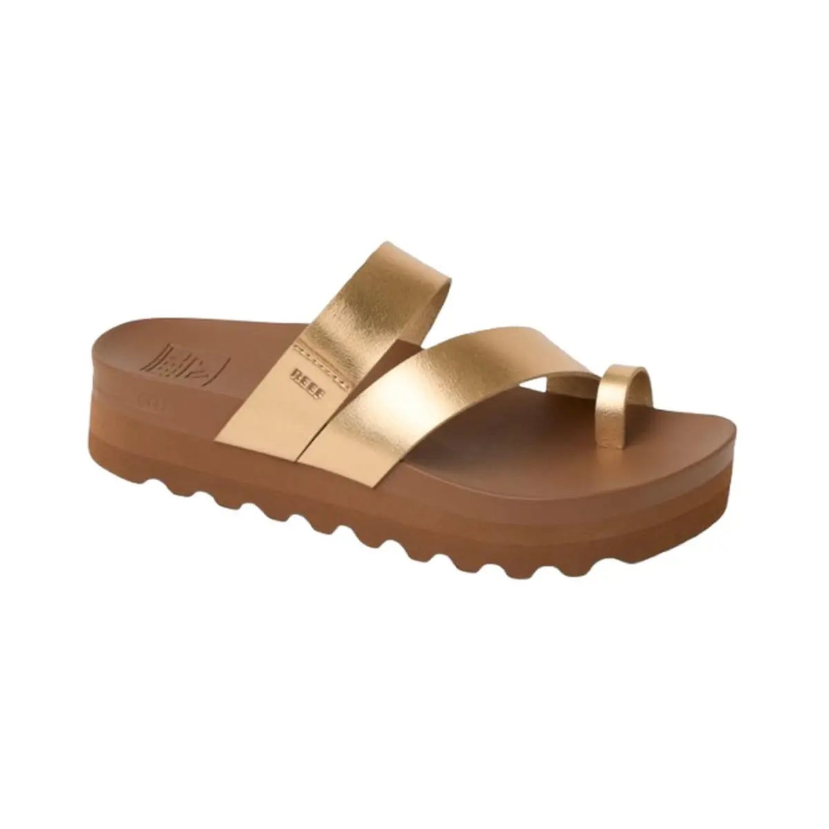 Womens Sandals Vista Hi Layla Chocolate 8 sunset bronze by Reef