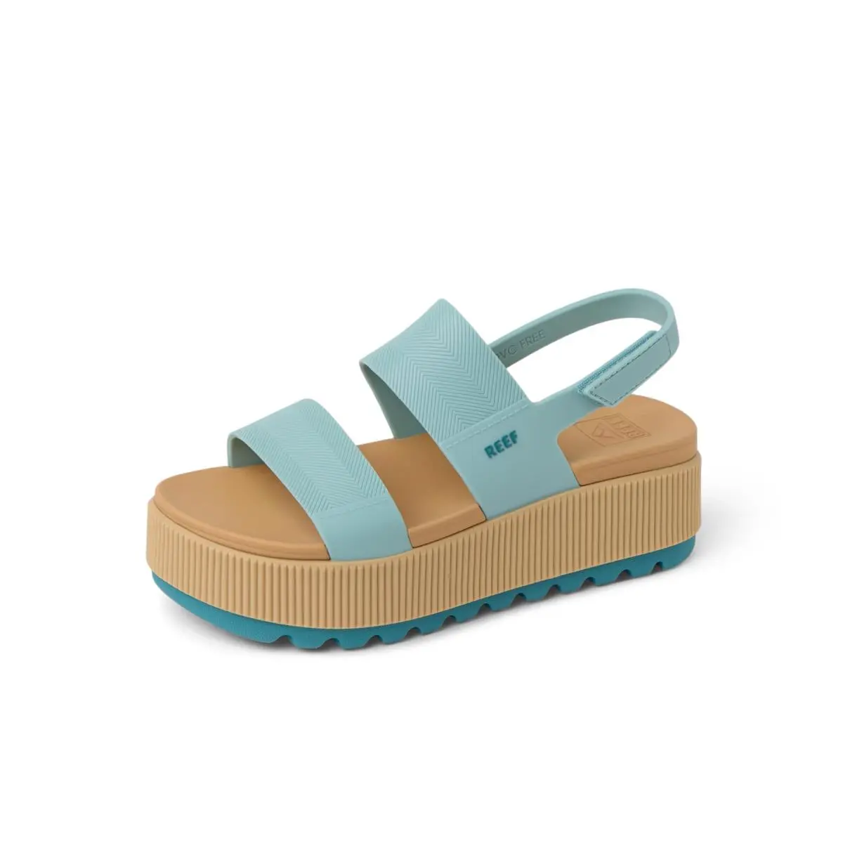 Women`s Water Vista Higher Platform Sandal Friendly blue haze tan by Reef
