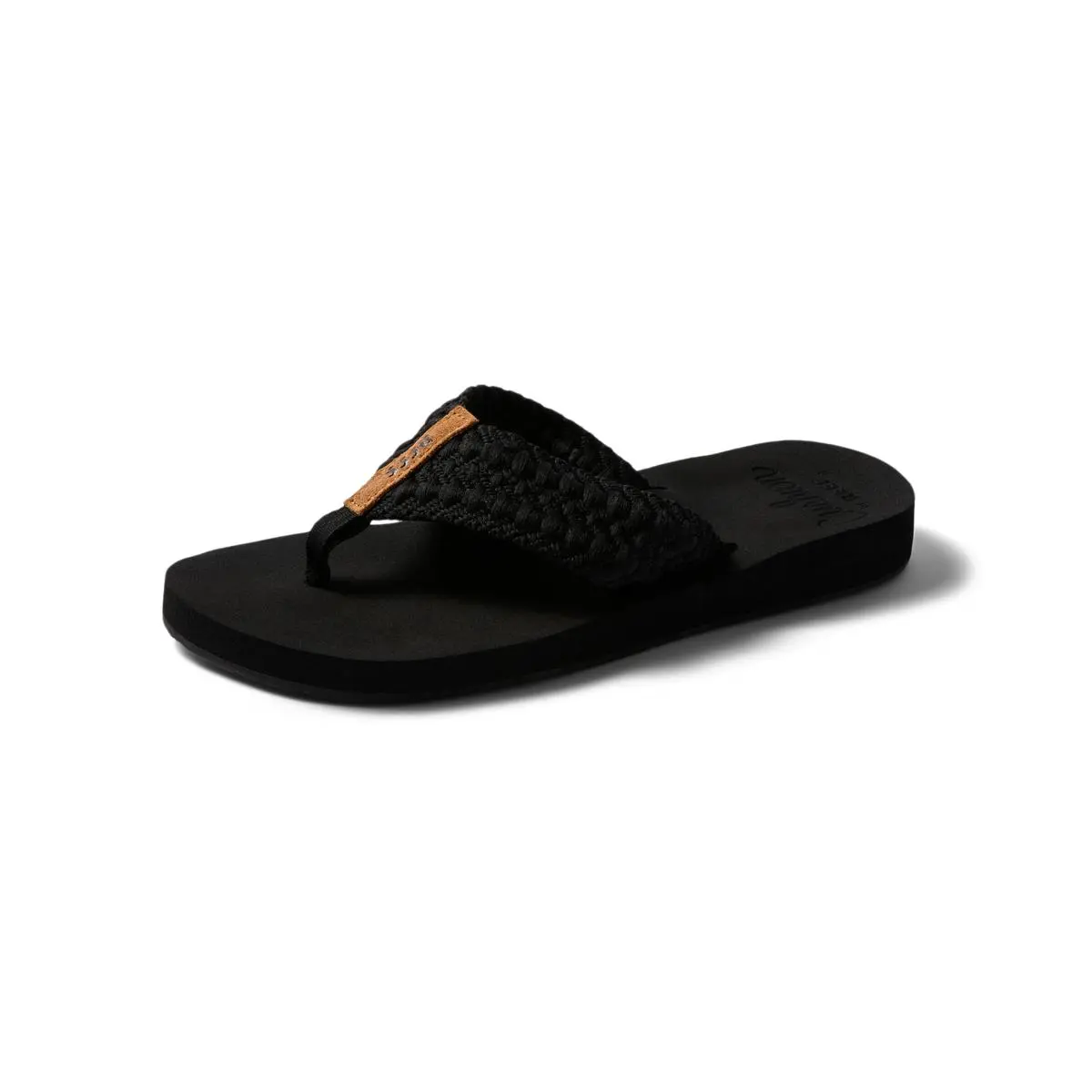 Cushion Threads Womens Flip Flop Ultra Soft Footbed black by Reef