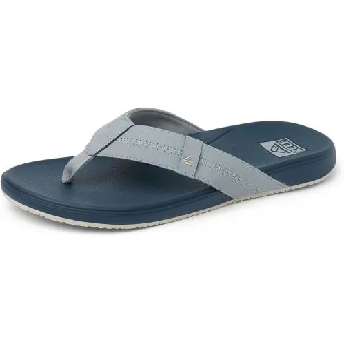 Man Reef Cushion Phantom Ultra Soft Flip Flop Sandal CJ9053 Grey/navy - Grey/Navy
