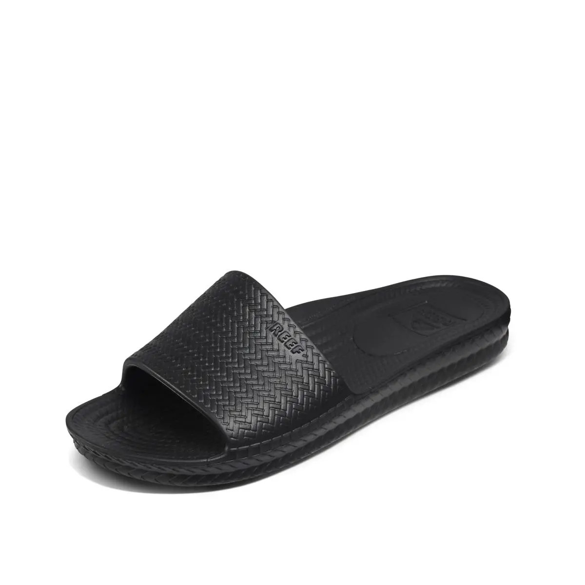 Water Scout Womens Beach Slide Sandal Soft and Supportive black by Reef