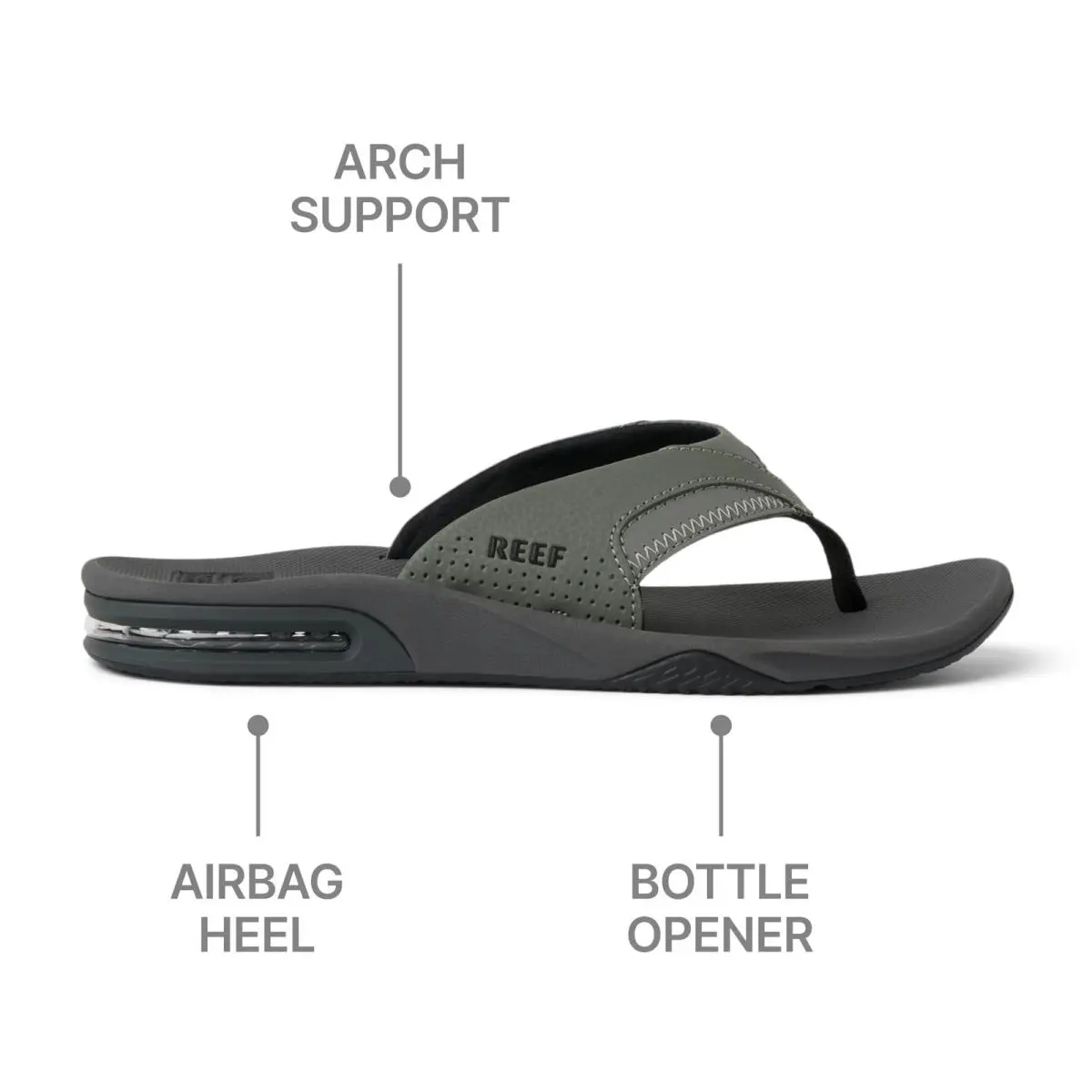 Reef shoes - Rf002026 - Rf002026 - Grey/Black (UPC: 881862643051) 3