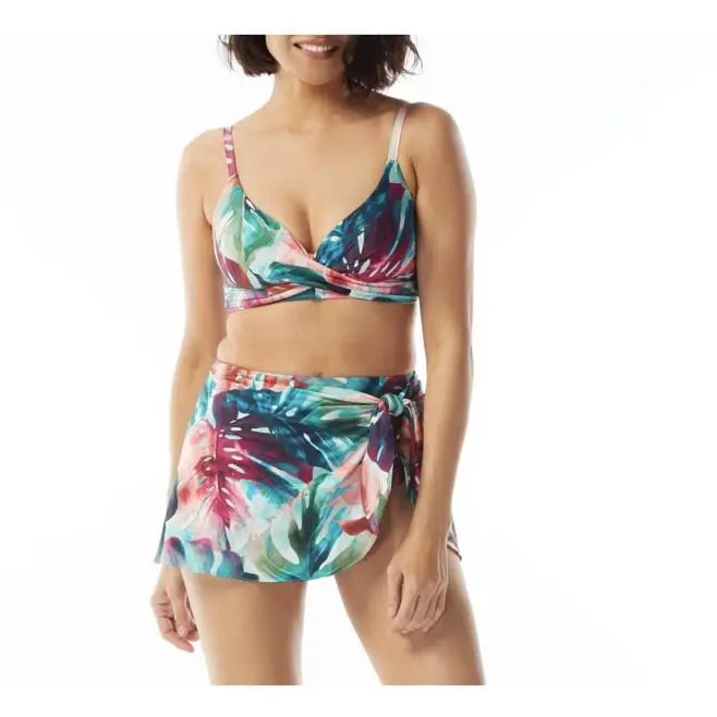Contours By Coco Reef 2 Pc Swimwear Bra Top Sz 16/40C - Bottom XL