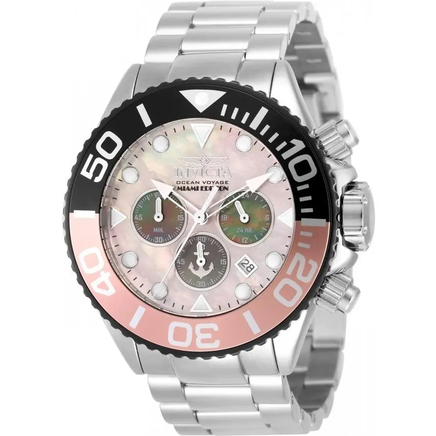 Invicta Ocean Voyage Men’s Quartz Watch 52mm Stainless Steel Miami 48603