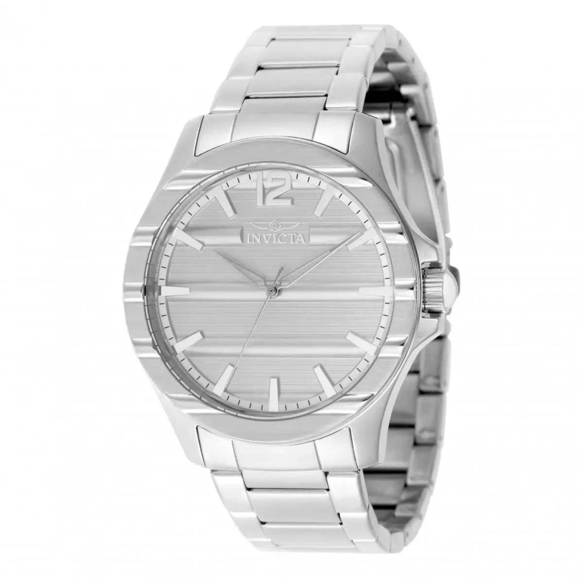 Invicta 50329 Quartz Watch Silver Dial Stainless Steel 43mm Men