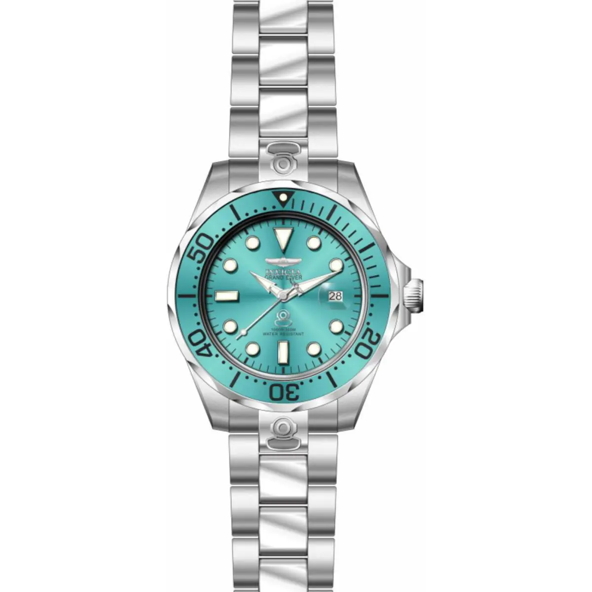 Invicta Men`s Dive Watch Pro Diver Blue Dial Silver Tone Bracelet 49916