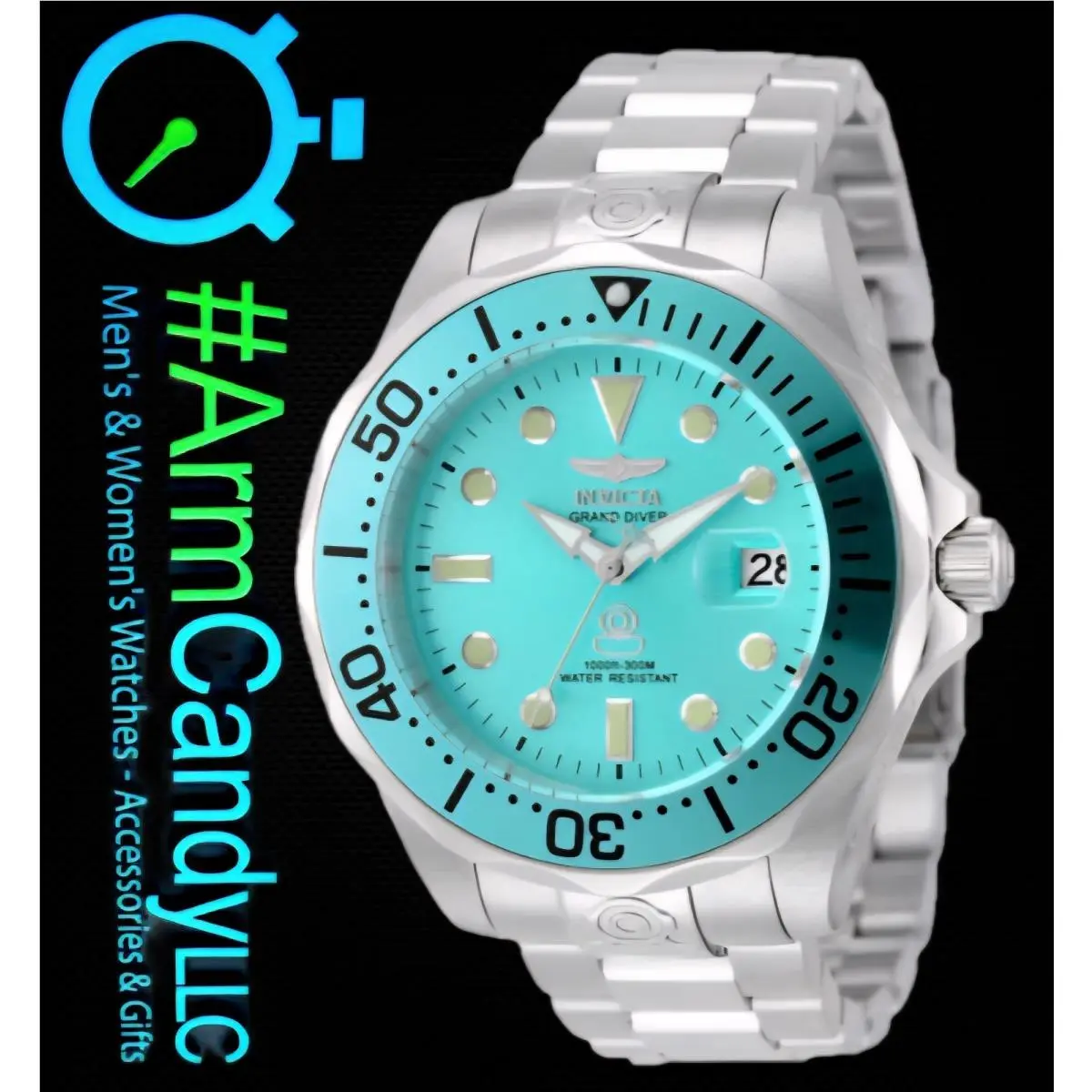 Men`s Dive Watch Pro Diver Blue Dial Silver Tone Bracelet 49916 by Invicta