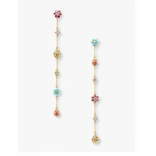 88 Kate Spade Nature Walk Ladybug Linear Earrings