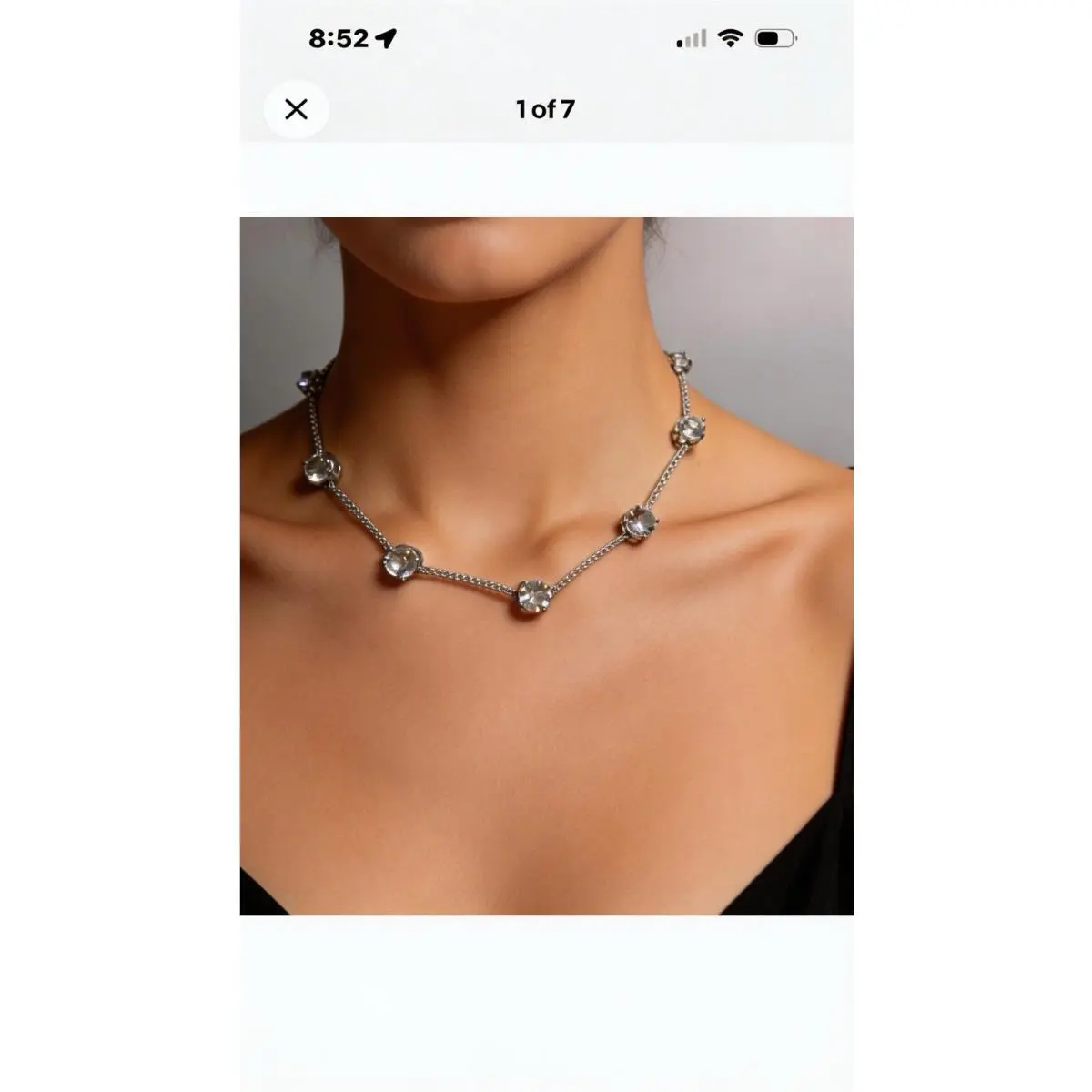 Kate Spade Silver Tone Clink OF Ice Statement Necklace SK18