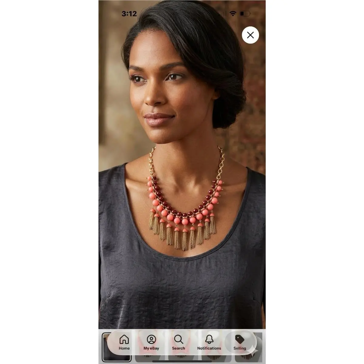 Kate Spade That`s A Wrap Tassel Necklace mk2