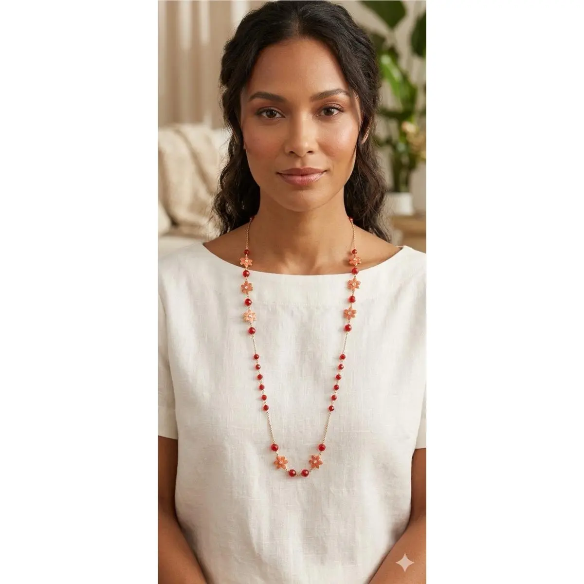 Kate Spade Lovely Lilies Long Necklace MK32