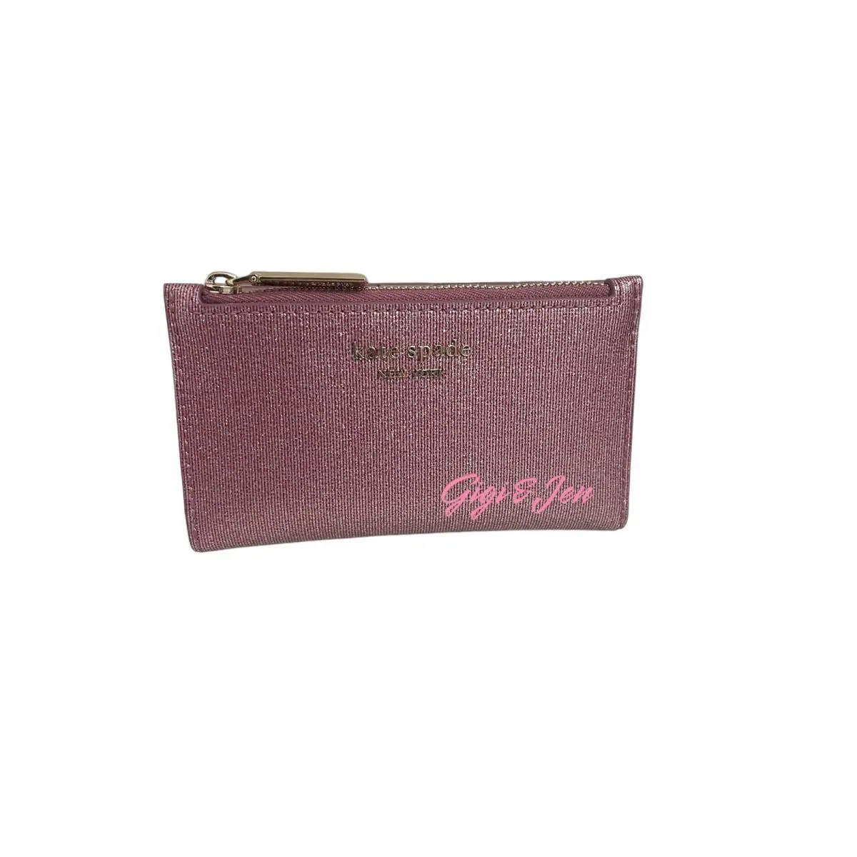 Kate Spade Leather Card Case Small Slim Wallet Pink