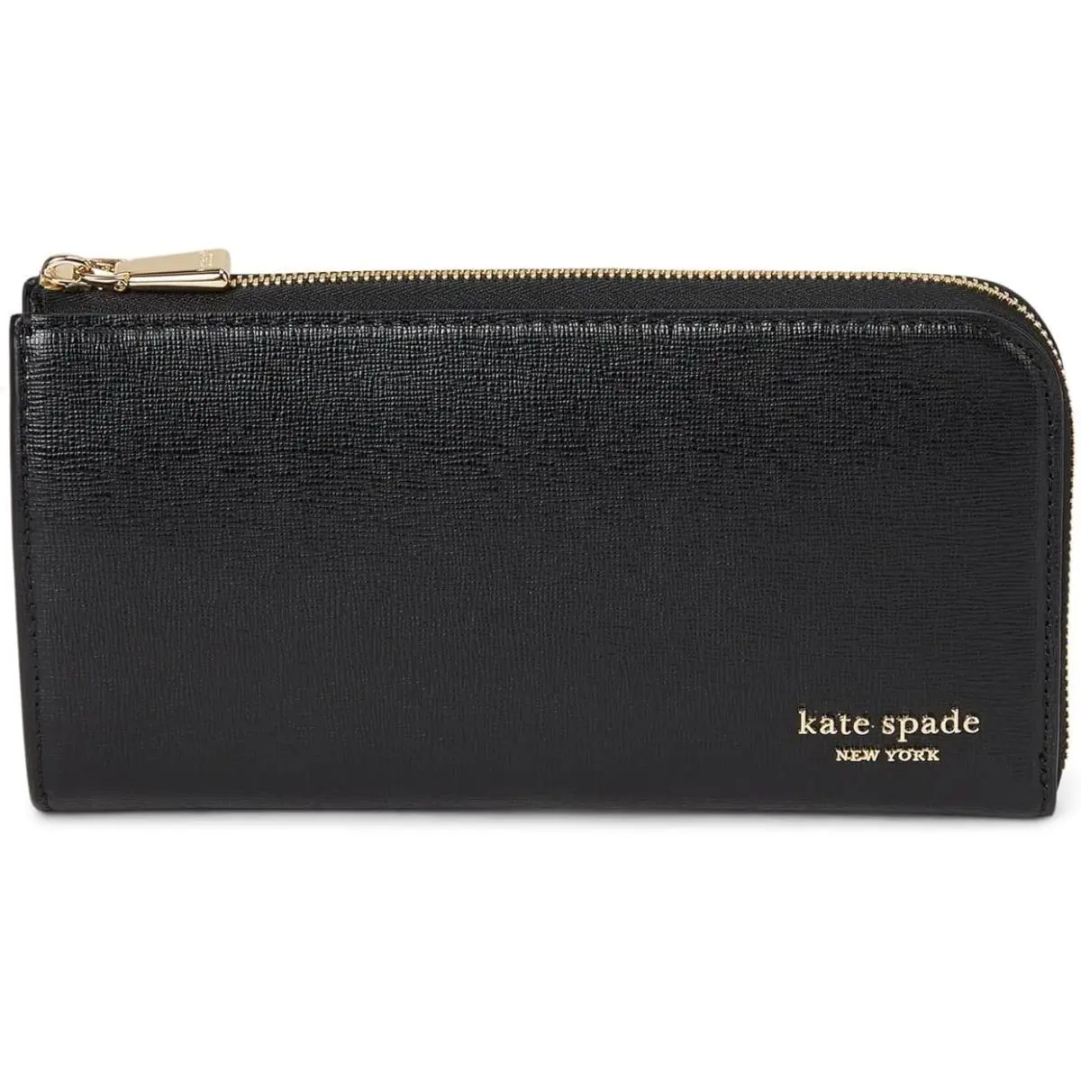 Kate Spade New York Devin Saffiano Leather Zip Around Continental Wallet Black