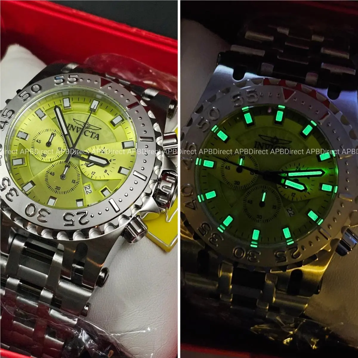Invicta - Chaos - Coalition Forces - Silver Yellow - 50mm Chronograph Mens Watch