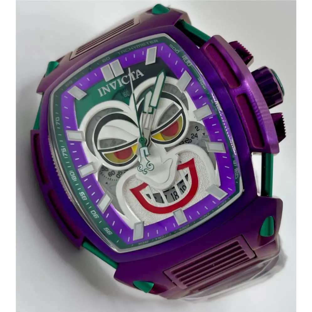 Invicta DC Comics Joker Men`s 53mm Limited Edition Chronograph Watch 43735