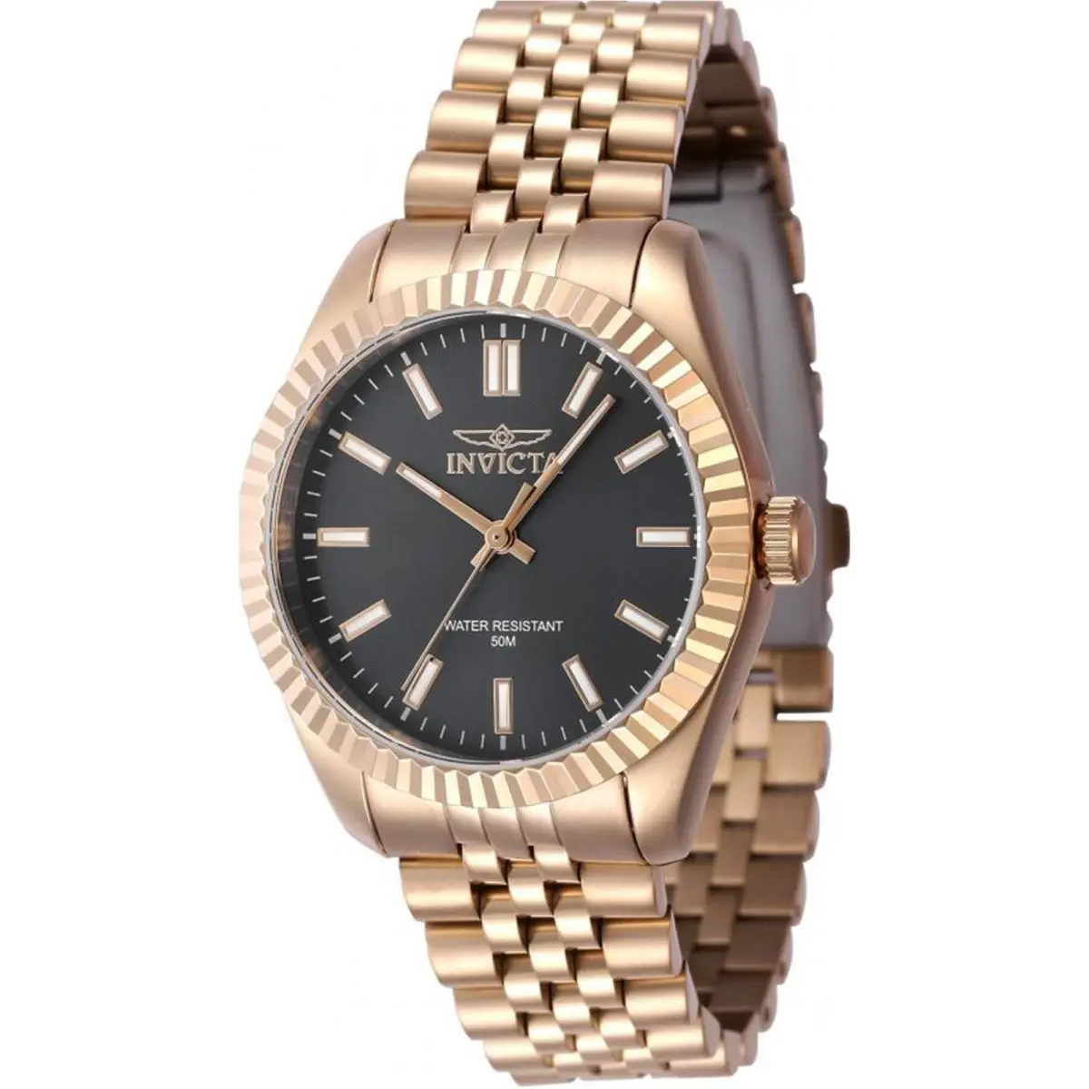 Invicta Women`s 47508 Specialty Quartz 3 Hand Black Dial Watch