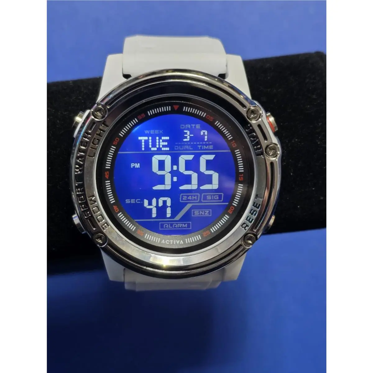 ACW8125-008 - Activa Voyager of Time X Invicta Men`s Digital Watch - 52mm White