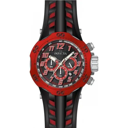 Invicta 48237 Venom Red and Black Dial 52.0 mm Men`s Watch