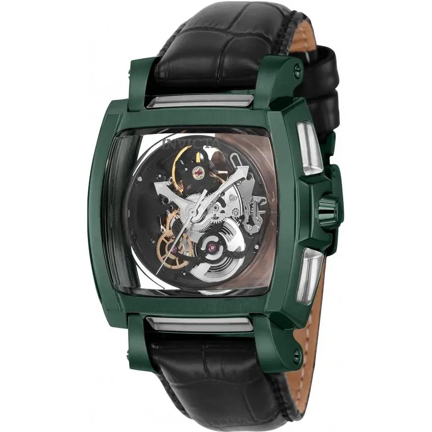 Nos Invicta Sapphire Ghost Tonneau Case Swiss SW200 Watch 40471