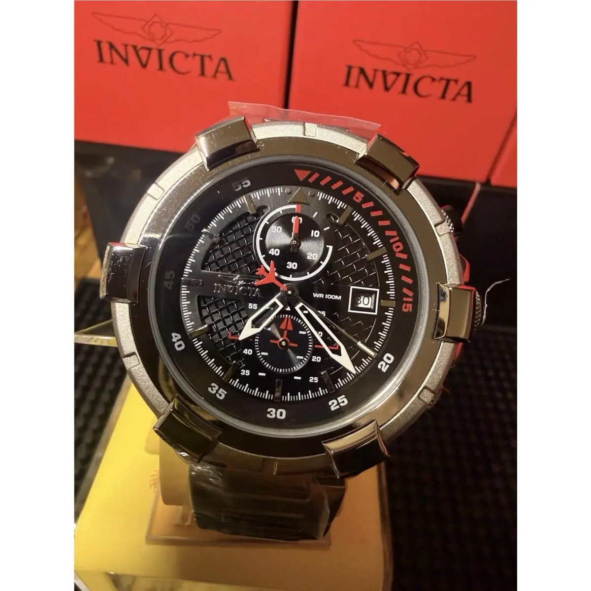 Invicta Aviator Falcon Men`s Watch 50.5mm Steel