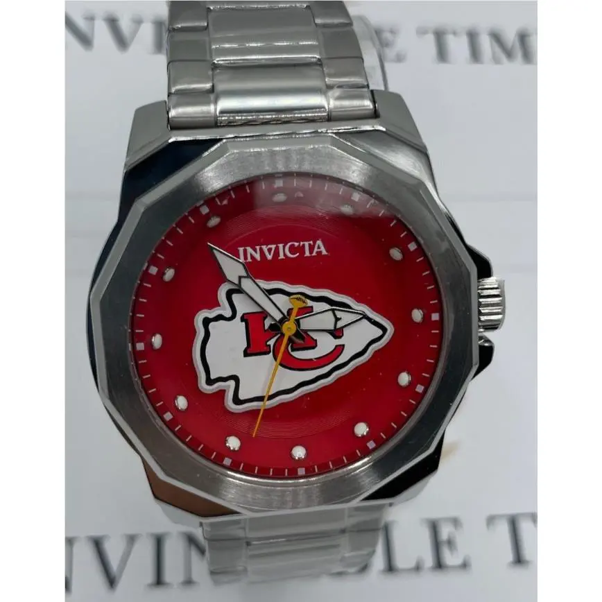 Invicta Nfl Kansas City Chiefs Men`s Watch - 42mm Steel 47928