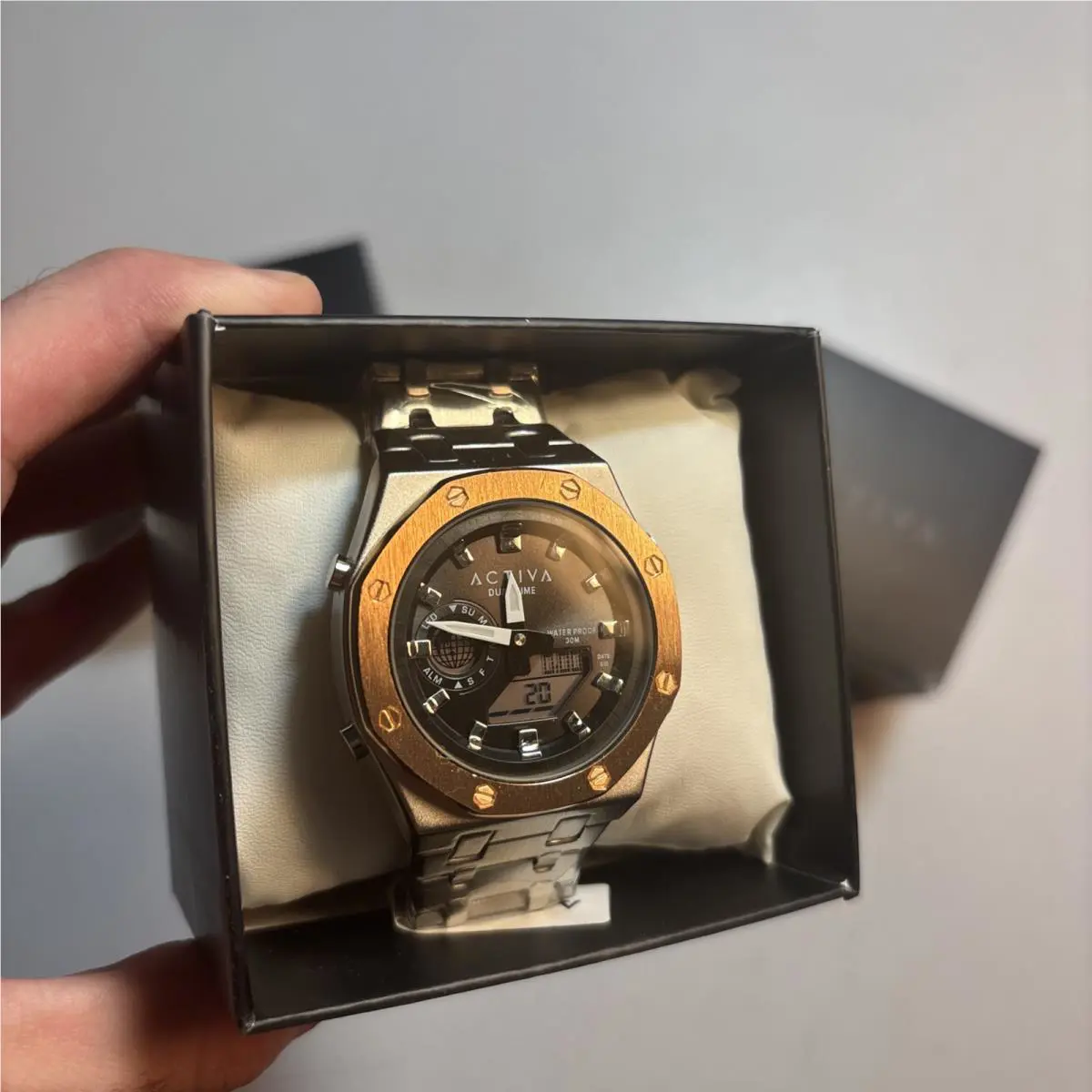 ACWM303-004 Activa Signal X Invicta Digital Unisex Watch 45.5mm Stainless Steel